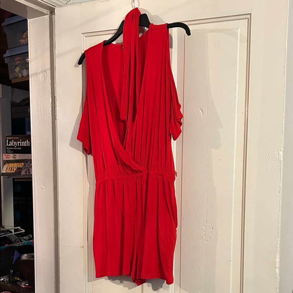 VENUS Vibrant Red Romper